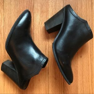Leather Mule Bootie